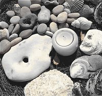 Steine und Muscheln