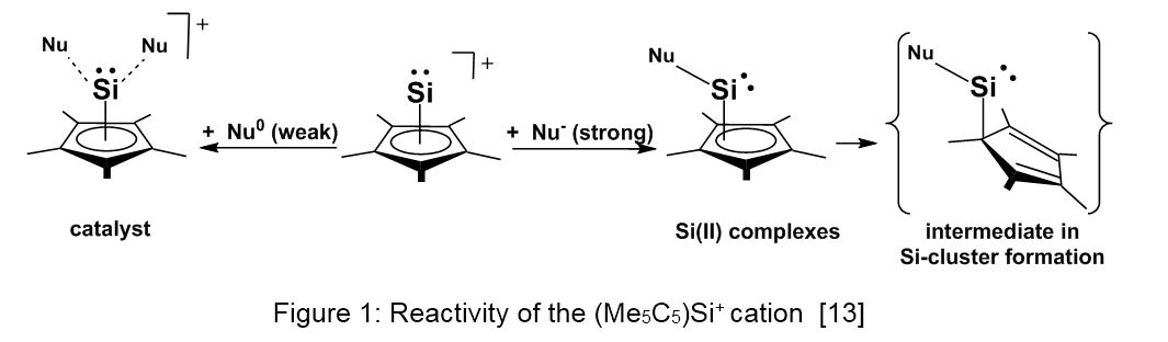 Reactivity of the (Me<sub>5</sub>C<sub>5</sub>)Si<sup>+</sup> cation