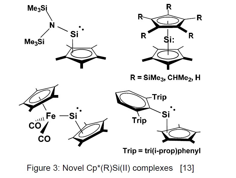 Novel Cp<sup>*</sup>(R)Si(II) complexes