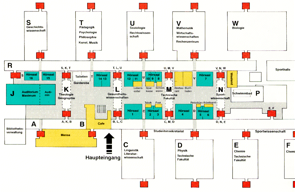 Universit&auml;t Bielefeld (Hallenplan)